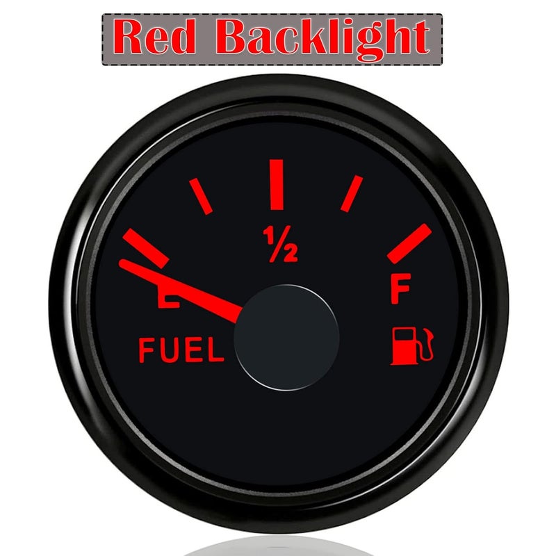 BLLYOGU 0-30 ohm Fuel Gauge 2" Fuel Level Gauge Fuel Tank Meter for Auto Car Truck Boat Motorcycle Yacht 9-32V - Image 3